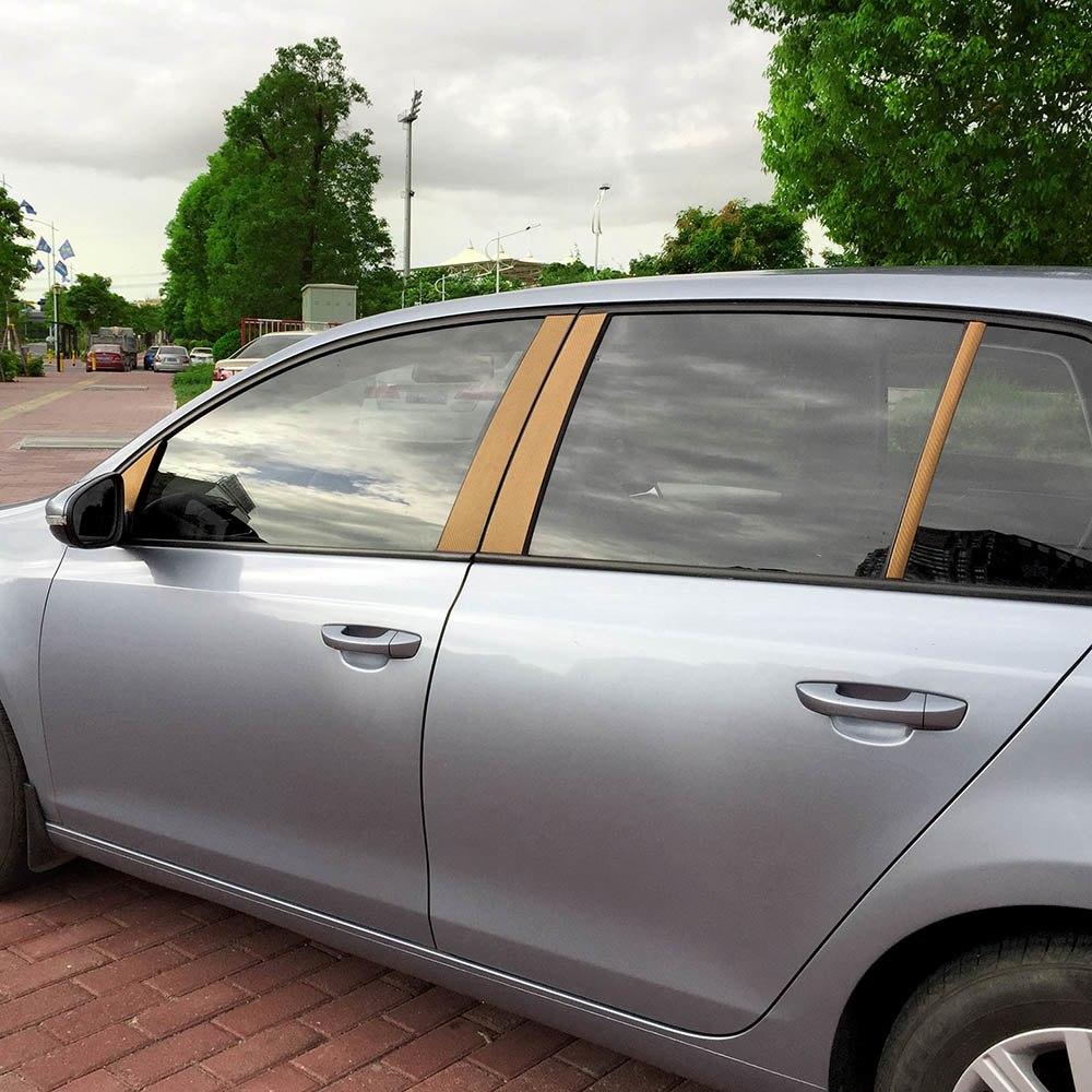 VW Golf 6 Türzierleisten A + B + C Säule Türsäule Aufkleber Etikett