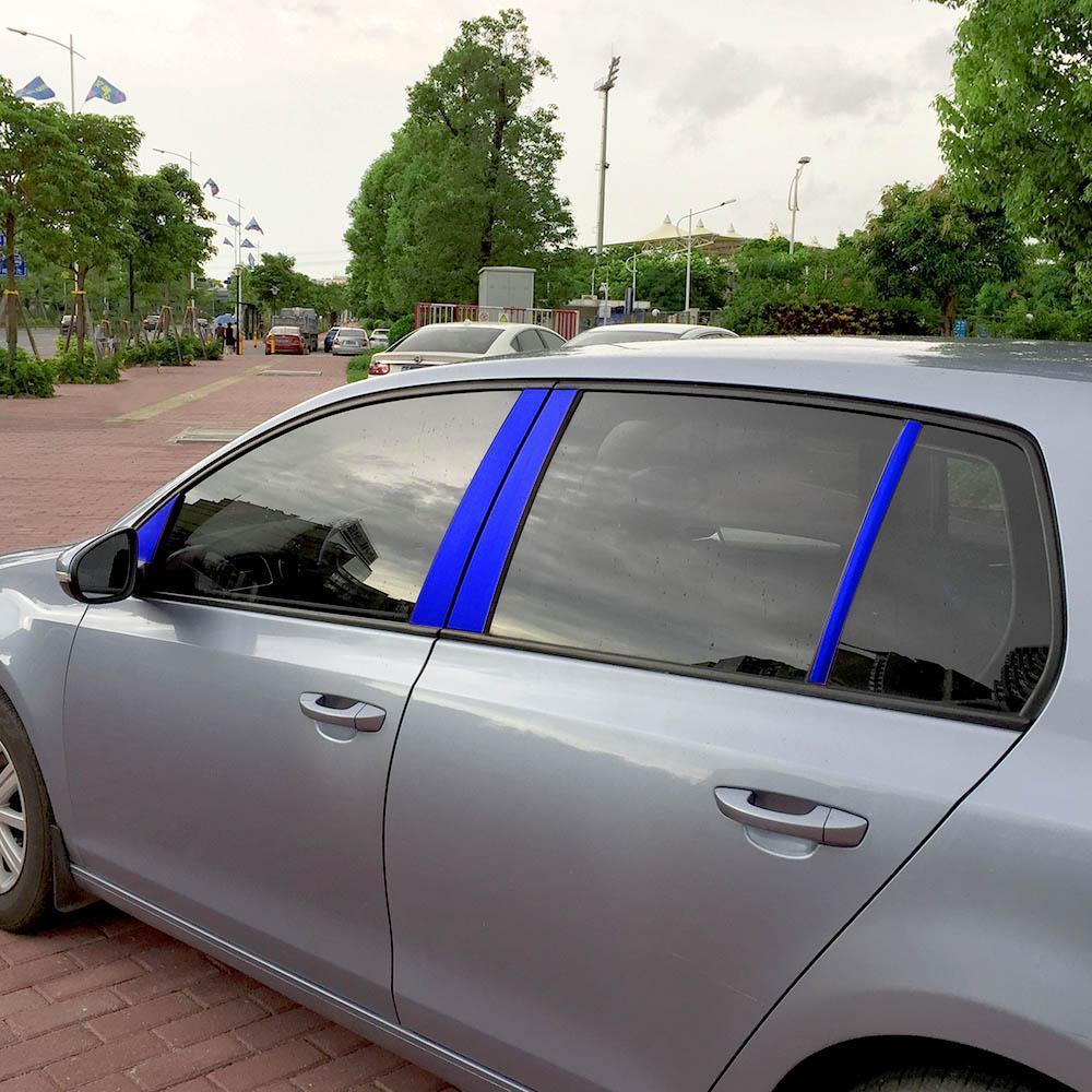 VW Golf 6 Türzierleisten A + B + C Säule Türsäule Aufkleber Etikett