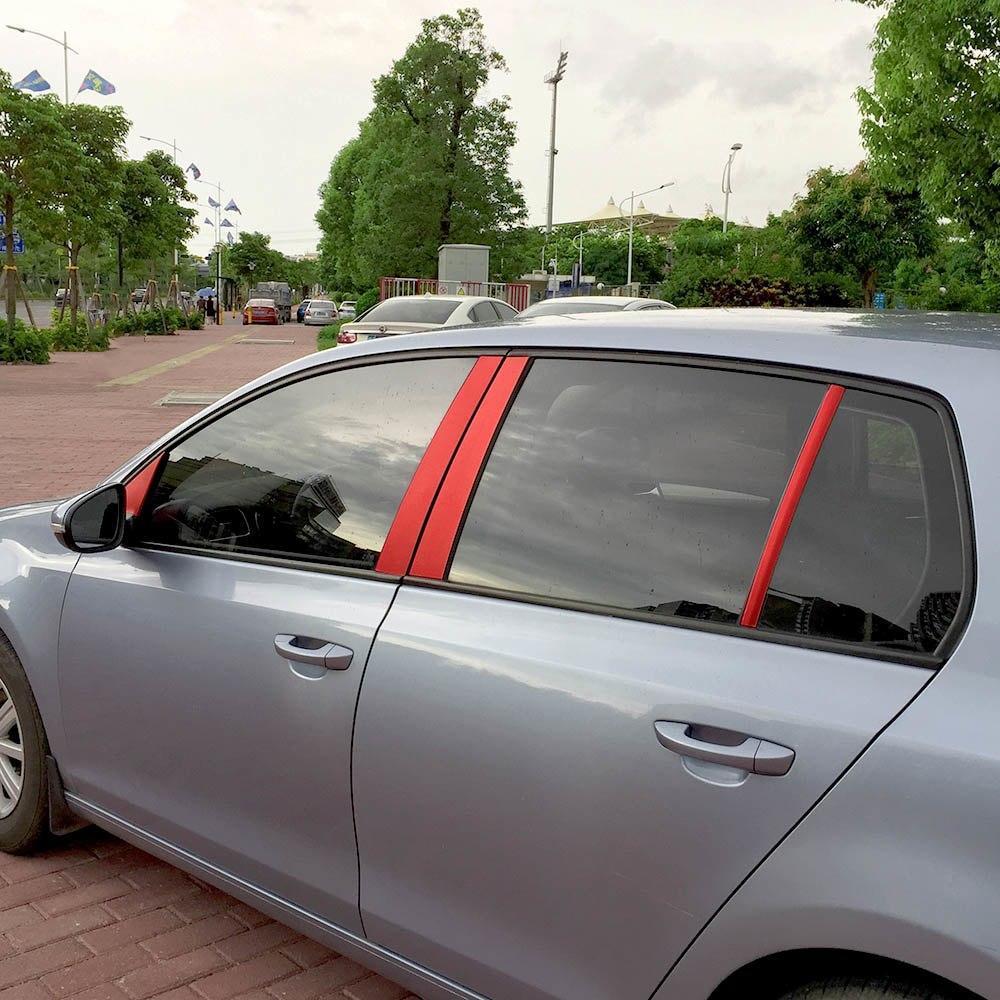 VW Golf 6 Türzierleisten A + B + C Säule Türsäule Aufkleber Etikett