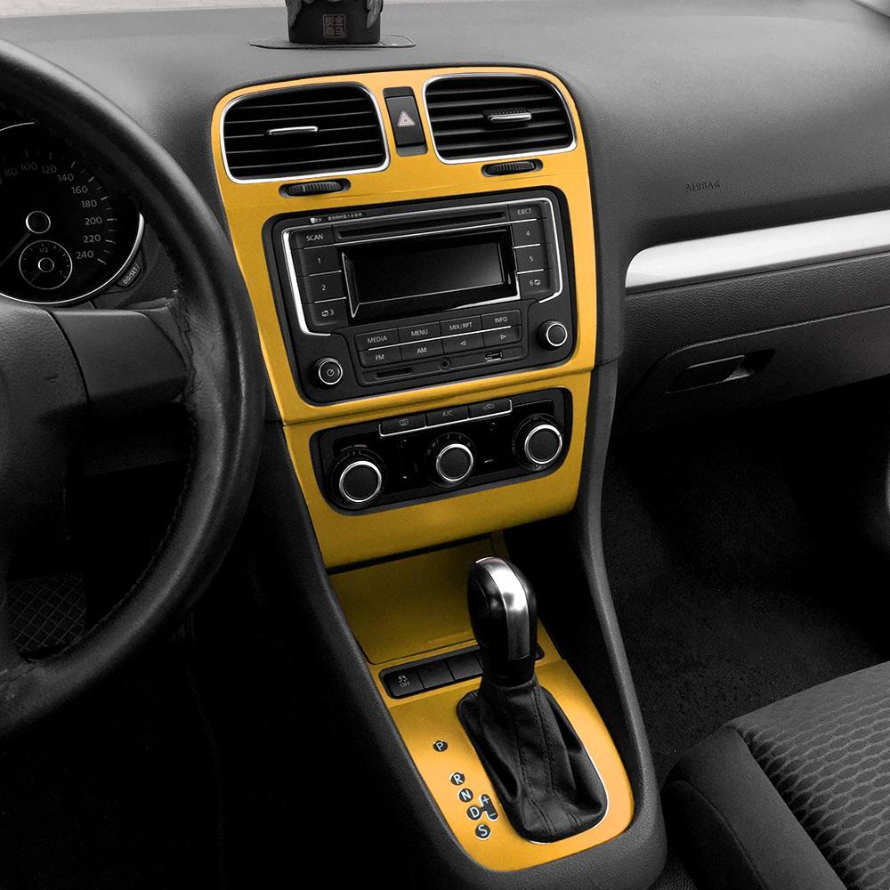 VW Golf 6 Mittelkonsole Armaturenbrett Luftdüsen Lüftungsgitter Schaltehebel Getriebe Gehäuse Aufkleber Etikett