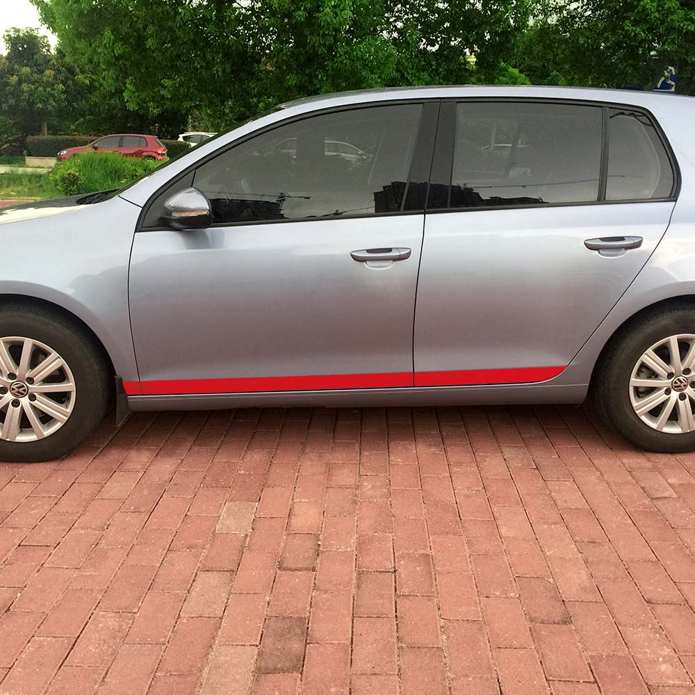 VW Golf 6 Zierleisten Seitenzierleisten Türleisten Aufkleber Etikett
