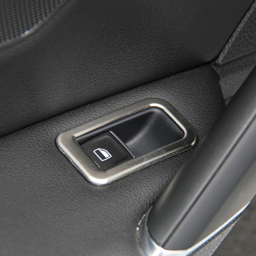 VW Golf 7 Edelstahl Fenster Heber Schalter Taster Abdeckung Rahmen