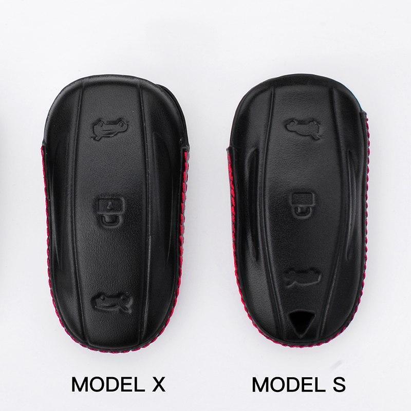 Tesla Model S / X Leder Schlüssel Schutz Hülle Etui