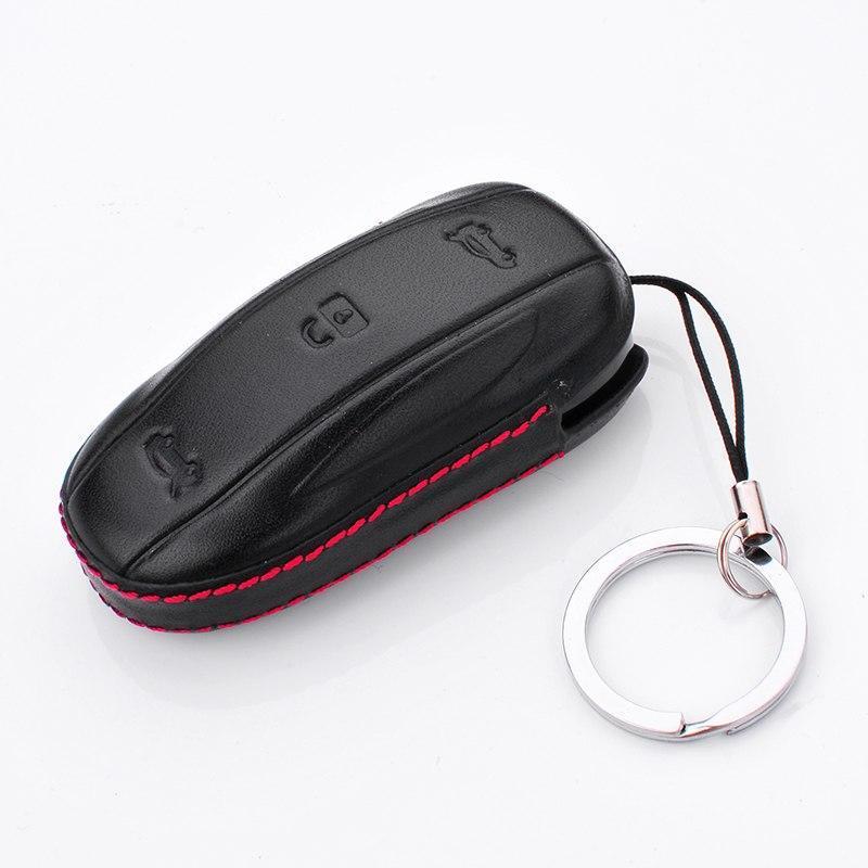 Tesla Model S / X Leder Schlüssel Schutz Hülle Etui