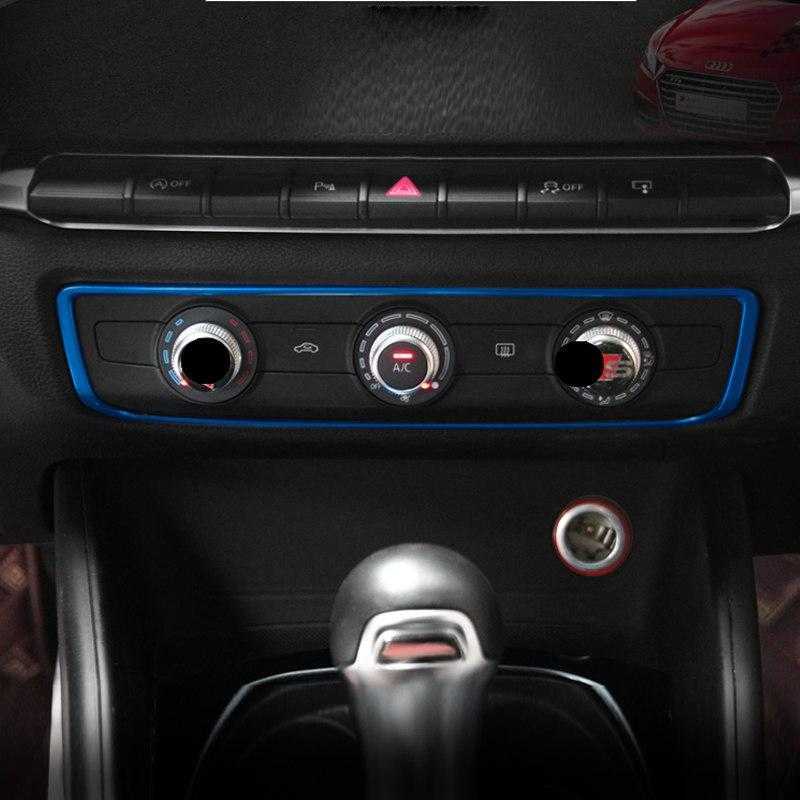 Audi A3 8V Edelstahl Klimabedienteil Heizungsbedienteil AC Steuerung Abdeckung