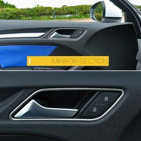 Audi A3 8V Chrom Türgriff Schalen Tür Abdeckung Rahmen Blende