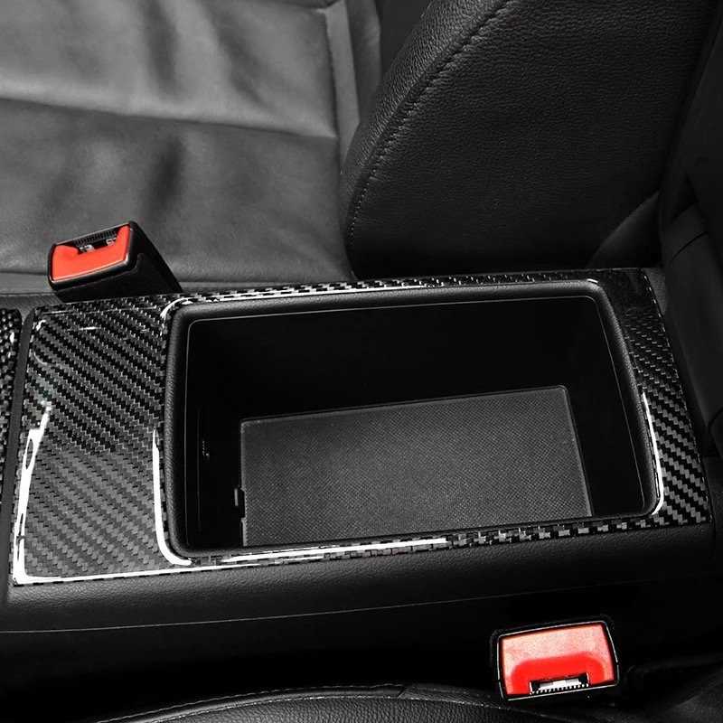 Audi A3 8V Carbon Ablagekasten Mittelkonsole Armlehne Abdeckung Rahmen