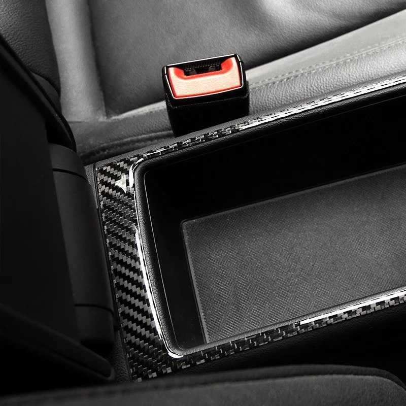 Audi A3 8V Carbon Ablagekasten Mittelkonsole Armlehne Abdeckung Rahmen