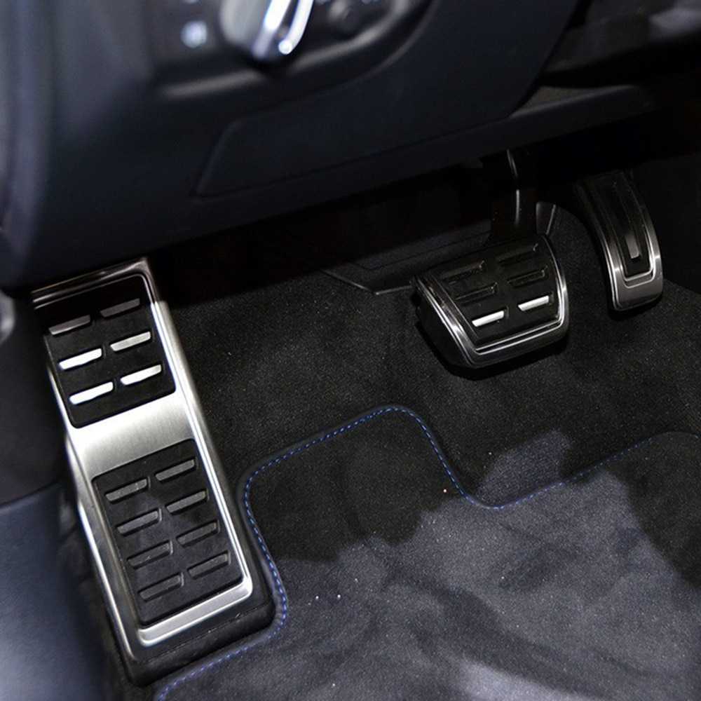 Audi A3 8V Edelstahl Pedal Auflagen Kappen Gaspedal Kupplung Bremse Fußstütze