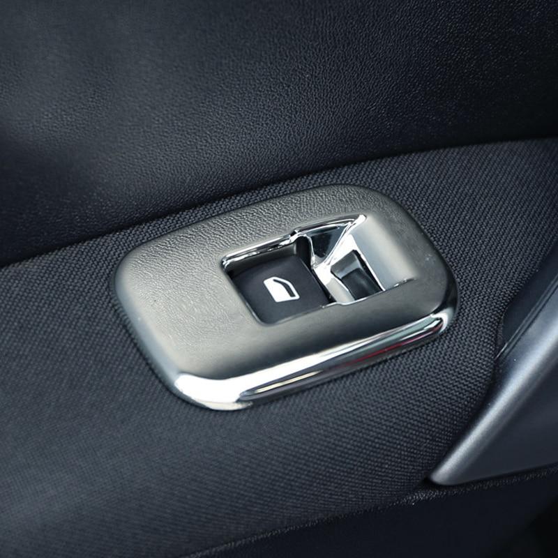Peugeot 2008 Chrom Fenster Heber Schalter Taster Abdeckung Rahmen