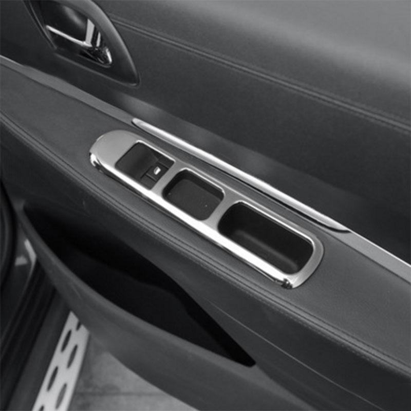 Peugeot 3008 Chrom Fenster Heber Schalter Taster Abdeckung Rahmen