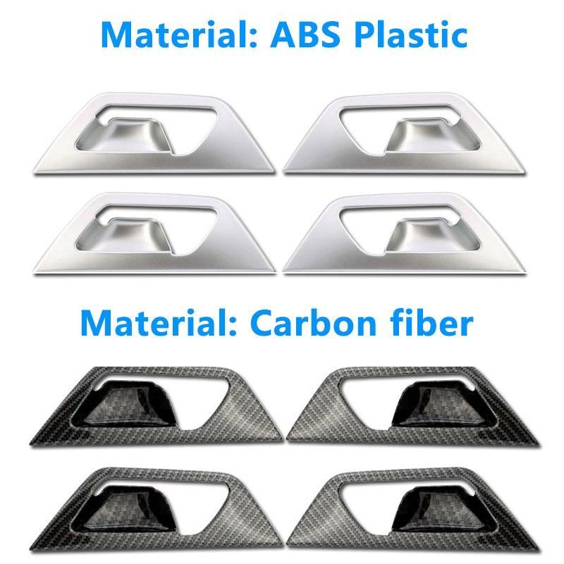 Peugeot 3008 II / 5008 II Chrom Carbon Türgriff Innen Abdeckung Blende Rahmen