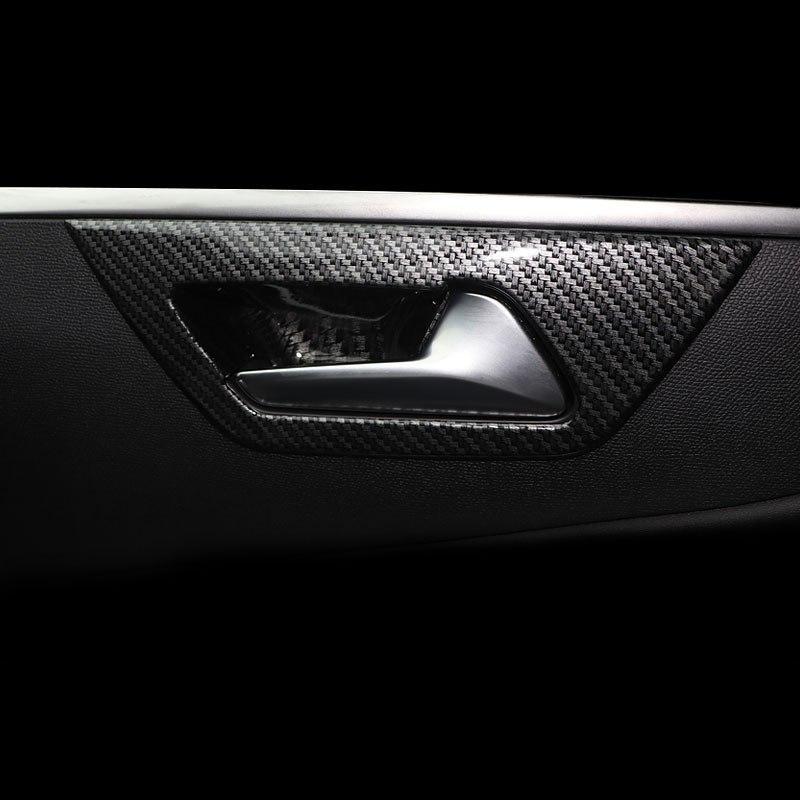 Peugeot 3008 II / 5008 II Chrom Carbon Türgriff Innen Abdeckung Blende Rahmen