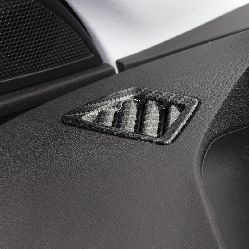 Peugeot 3008 II / 5008 II Chrom Carbon Armaturenbrett Luftdüsen Lüftung Abdeckung Rahmen