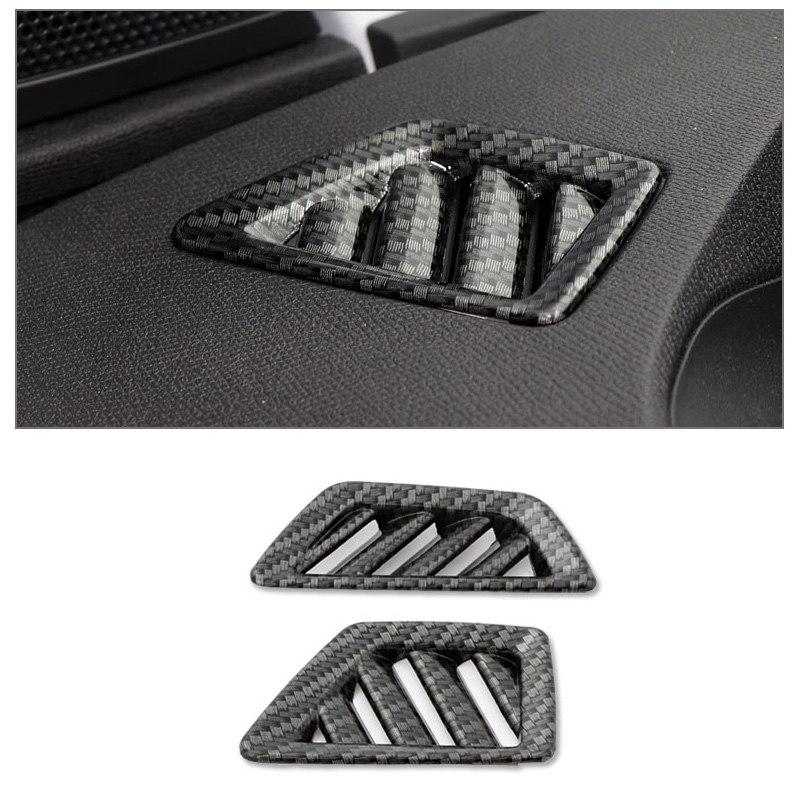 Peugeot 3008 II / 5008 II Chrom Carbon Armaturenbrett Luftdüsen Lüftung Abdeckung Rahmen