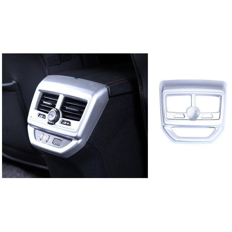 Peugeot 3008 II / 5008 II Chrom Carbon Armlehne Luftdüsen Lüftung Abdeckung Rahmen