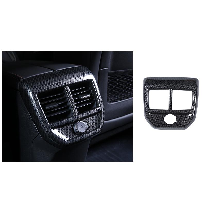 Peugeot 3008 II / 5008 II Chrom Carbon Armlehne Luftdüsen Lüftung Abdeckung Rahmen