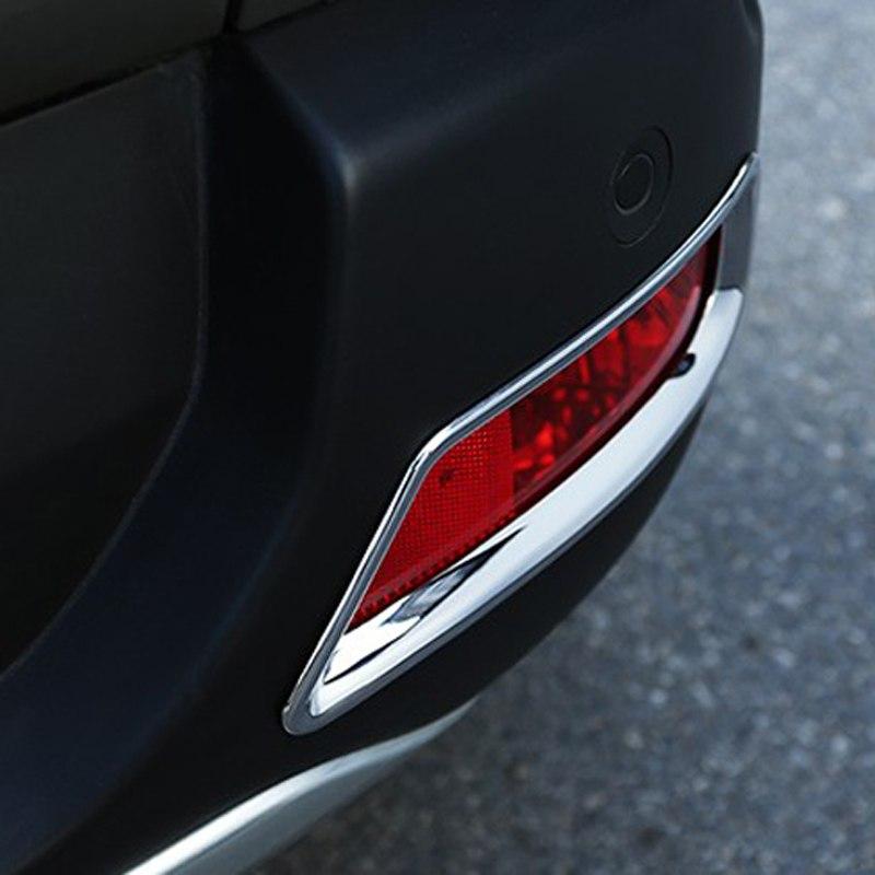 Peugeot 3008 I Chrom Nebelscheinwerfer Abdeckung Rahmen Licht Hinten
