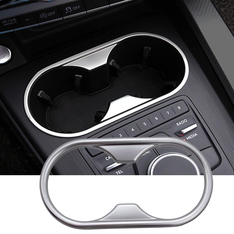 Audi A4 B9 / A5 B9 Chrom Mittelkonsole Getränke Becher Wasser Halter Abdeckung