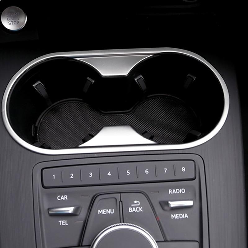 Audi A4 B9 / A5 B9 Chrom Mittelkonsole Getränke Becher Wasser Halter Abdeckung