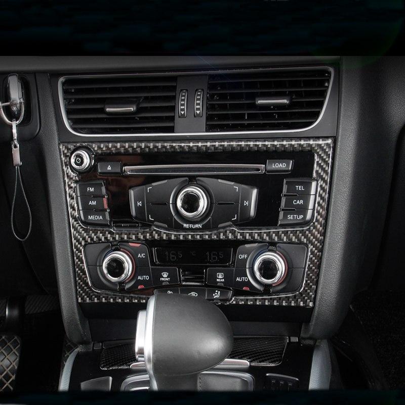 Audi A4 B8 / A5 B8 / Q5 B8 Carbon Mittelkonsole Armaturenbrett Luftdüsen AC Steuerung Radio Abdeckung