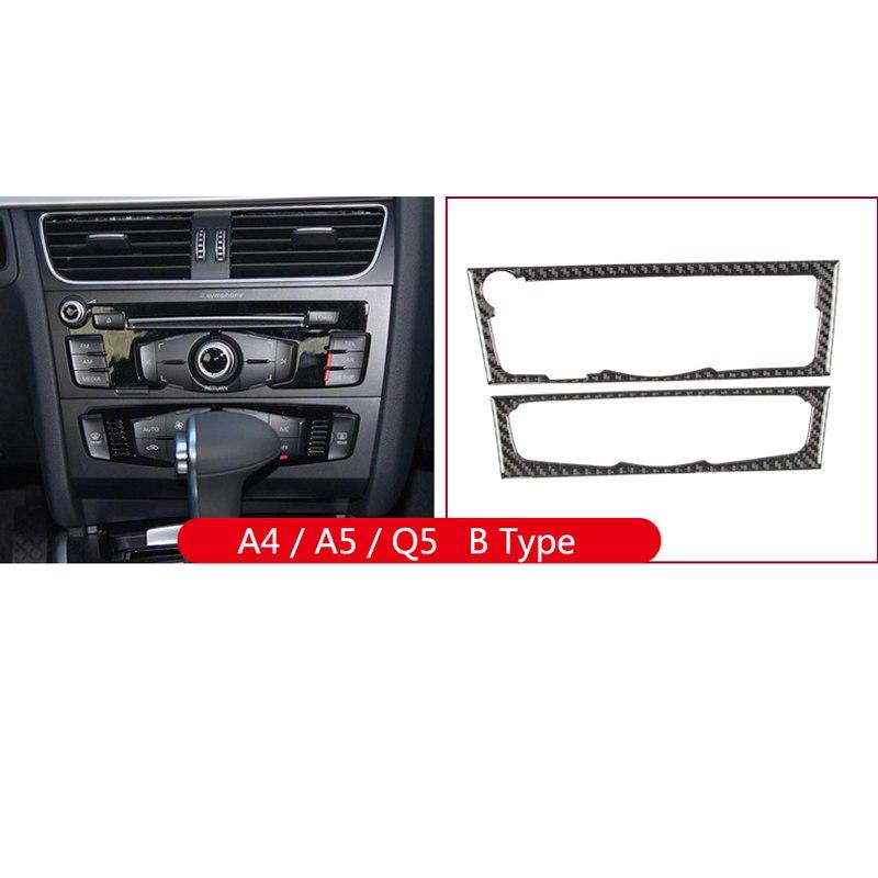 Audi A4 B8 / A5 B8 / Q5 B8 Carbon Mittelkonsole Armaturenbrett Luftdüsen AC Steuerung Radio Abdeckung