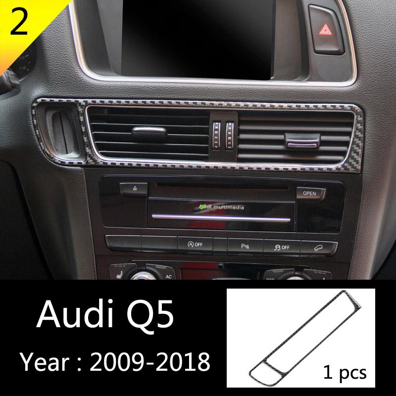Audi A4 B8 / A5 B8 / Q5 B8 Carbon Mittelkonsole Armaturenbrett Luftdüsen AC Steuerung Radio Abdeckung