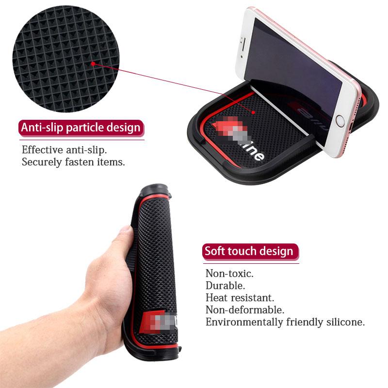Audi Universal Antirutschmatte Gummimatten Rutschfeste Matten Mobiltelefon Halter