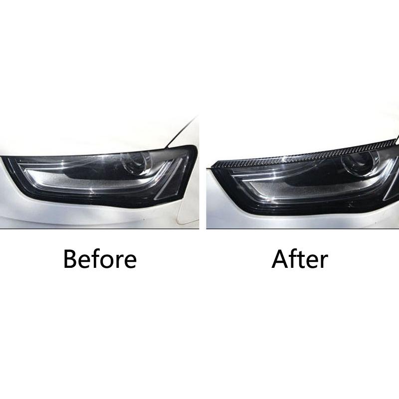 Audi A4 B8 / A5 B8 Carbon Licht Leuchte Scheinwerfer Vorne Leiste Abdeckung