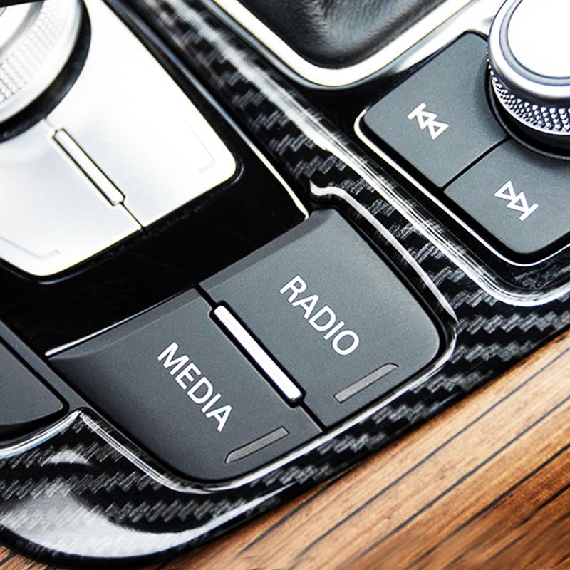 Audi A6 C7 / A7 4G8 Chrom Carbon Schaltehebel Getriebe Gehäuse Mittelkonsole Abdeckung Rahmen