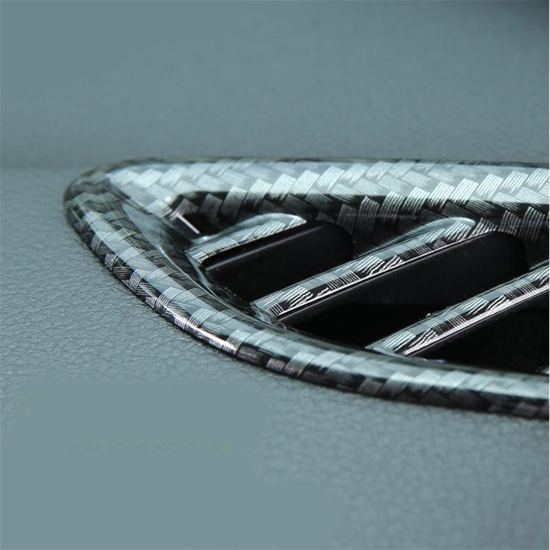 Audi A6 C7 / A7 4G8 Carbon Armaturenbrett Luftdüsen Lüftung Abdeckung Rahmen