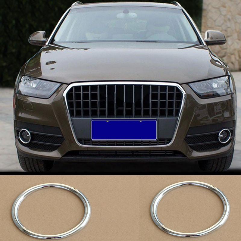 Audi Q3 8U Chrom Nebelscheinwerfer Licht Abdeckung Rahmen Vorne