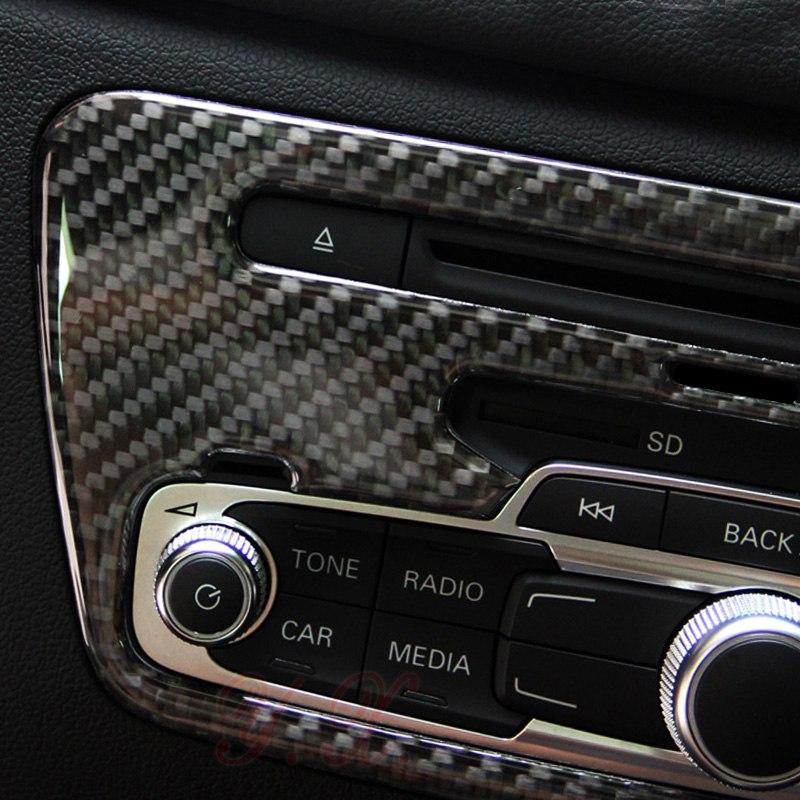 Audi Q3 8U Carbon Mittelkonsole Media Radio Abdeckung Rahmen