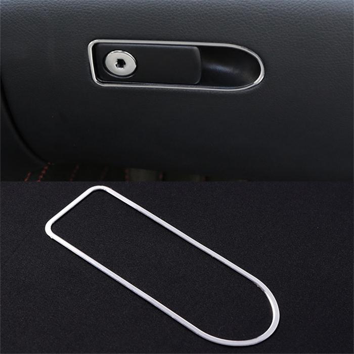 Mercedes C W205 / GLC C253 X253 / GLK X204 Chrom Griff Hebel Handschuh Fach Kasten Abdeckung