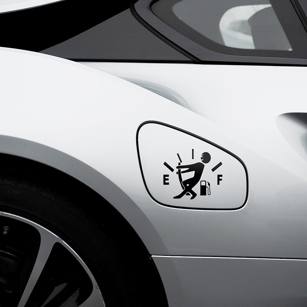 Leerer Auto-Tank Kraftstoff Tankanzeige Vinyl Aufkleber Sticker