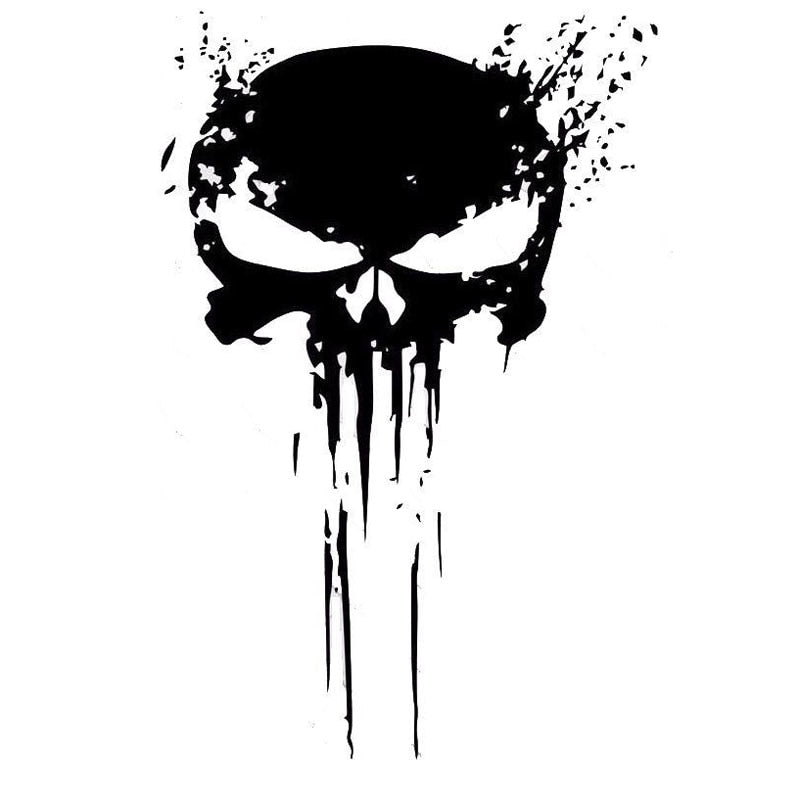 Totenkopf Schädel Blut Vinyl Aufkleber Sticker Grafik