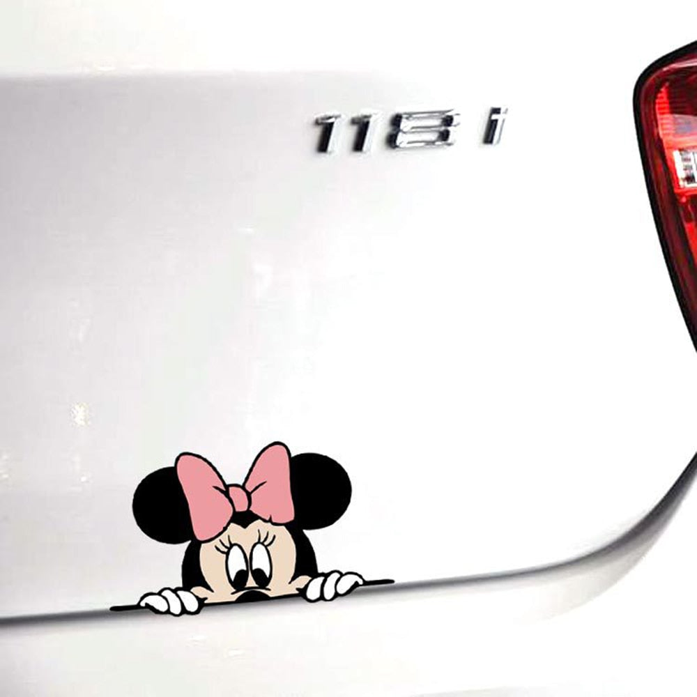 Niedliche Micky Maus Minnie Karikatur Vinyl Aufkleber