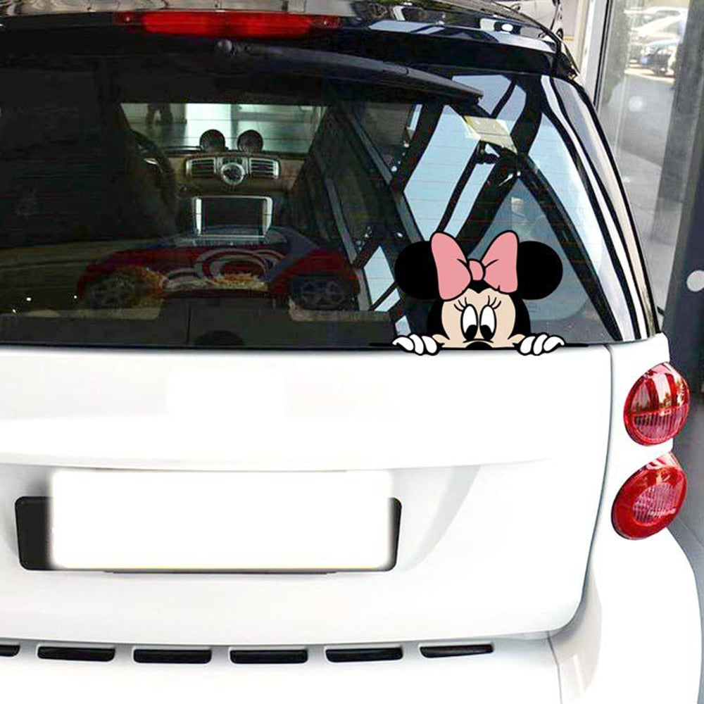 Niedliche Micky Maus Minnie Karikatur Vinyl Aufkleber