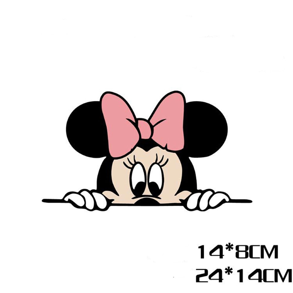 Niedliche Micky Maus Minnie Karikatur Vinyl Aufkleber