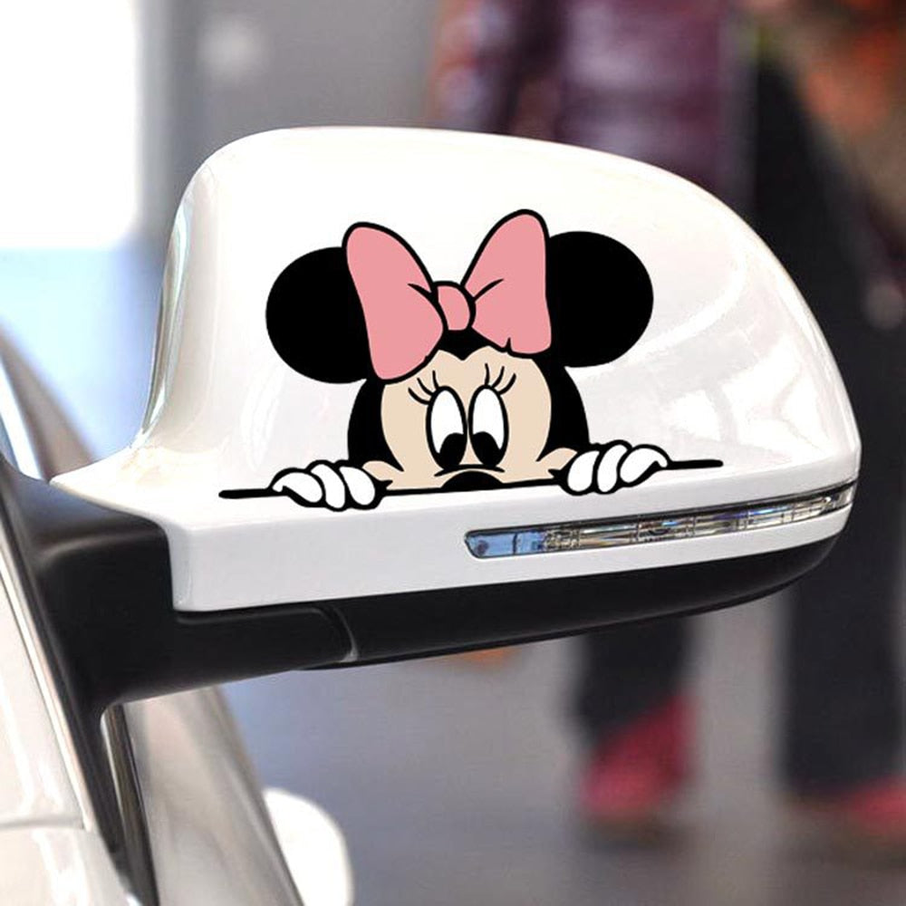 Niedliche Micky Maus Minnie Karikatur Vinyl Aufkleber