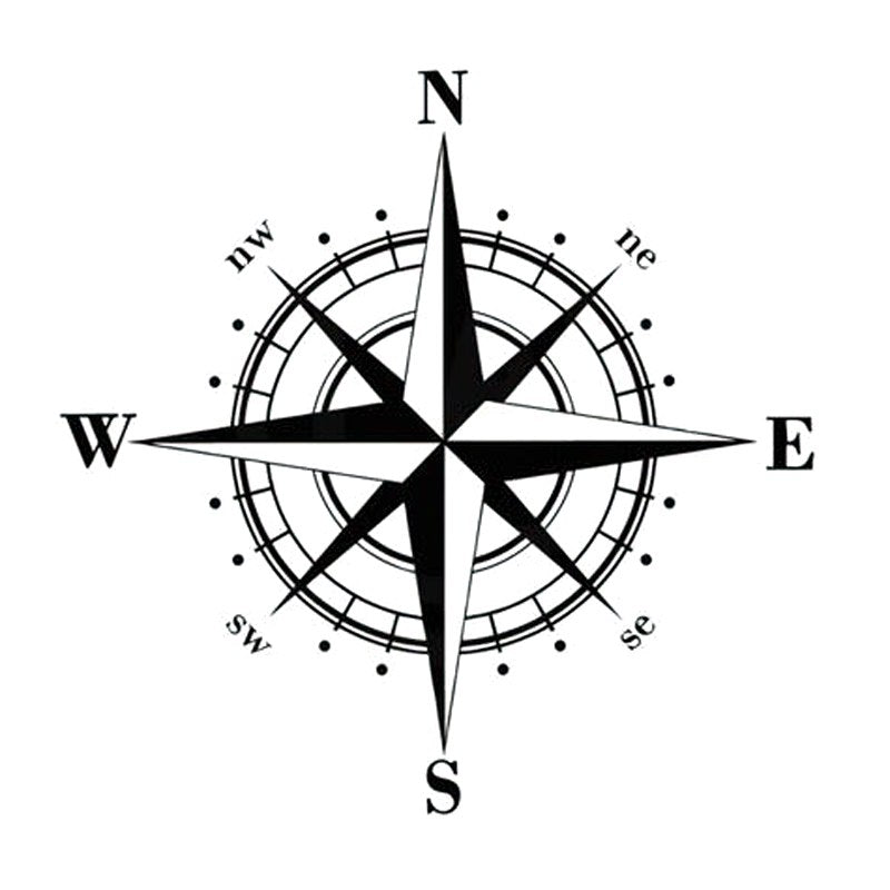 Kompass Navigation Vinyl Aufkleber Grafik