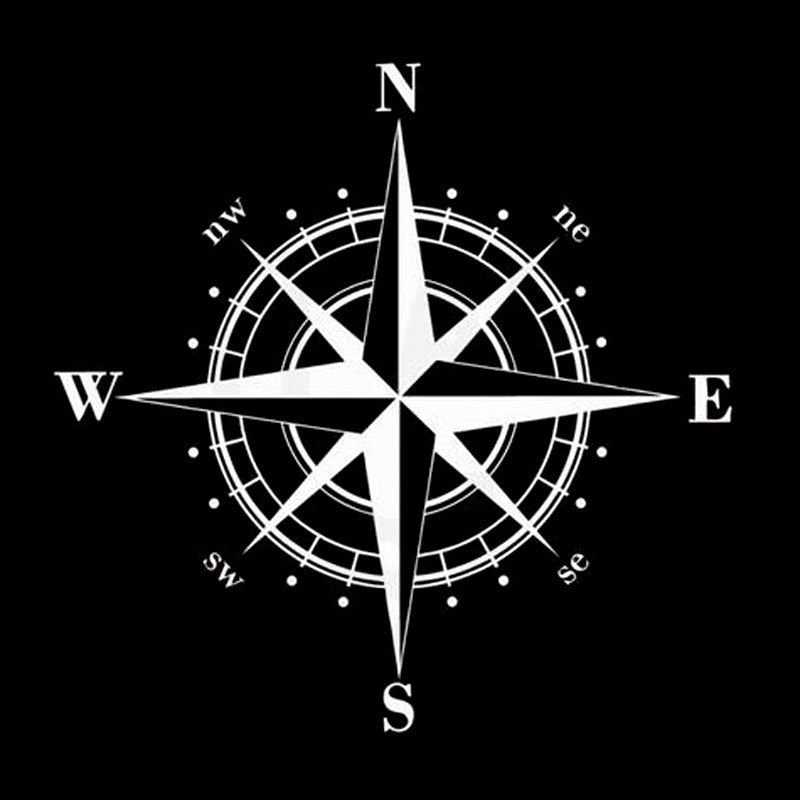 Kompass Navigation Vinyl Aufkleber Grafik