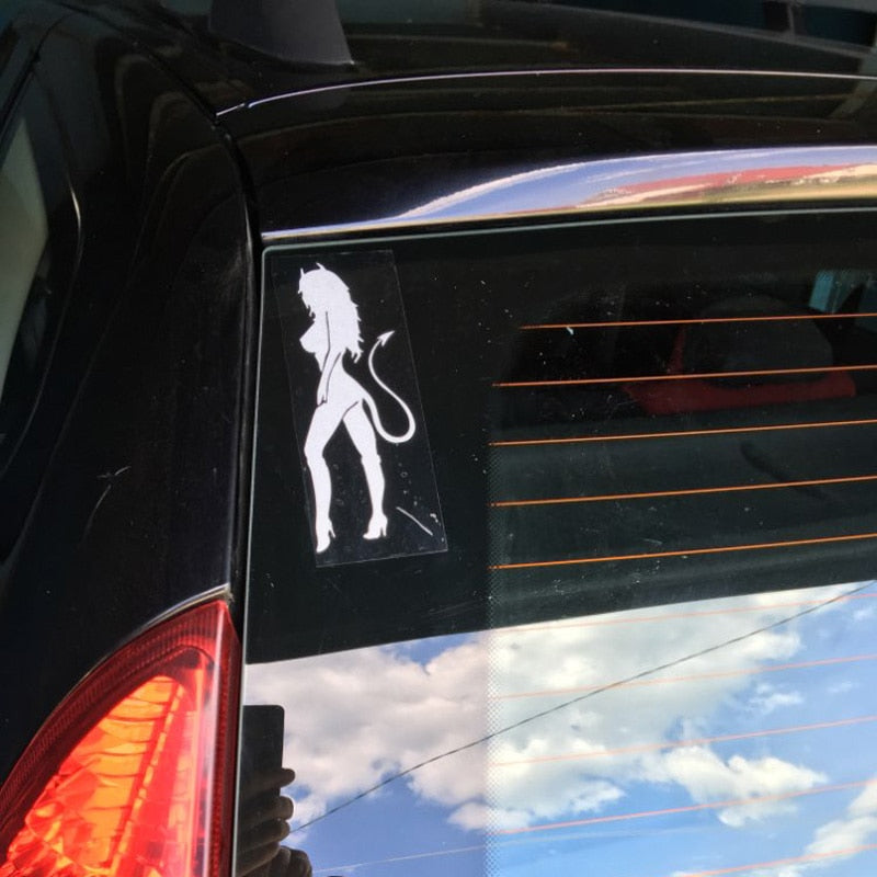 Engel Teufel Geiles Mädchen Vinyl Aufkleber