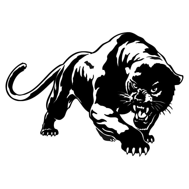 Wilder Jagd Panther Vinyl Aufkleber