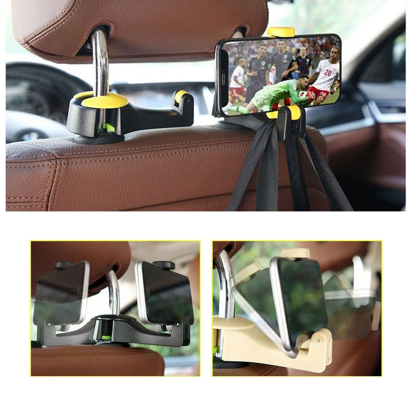 Autositz Kopfstütze Haken Handyhalter Tasche Aufhänger Multifunktionsclip