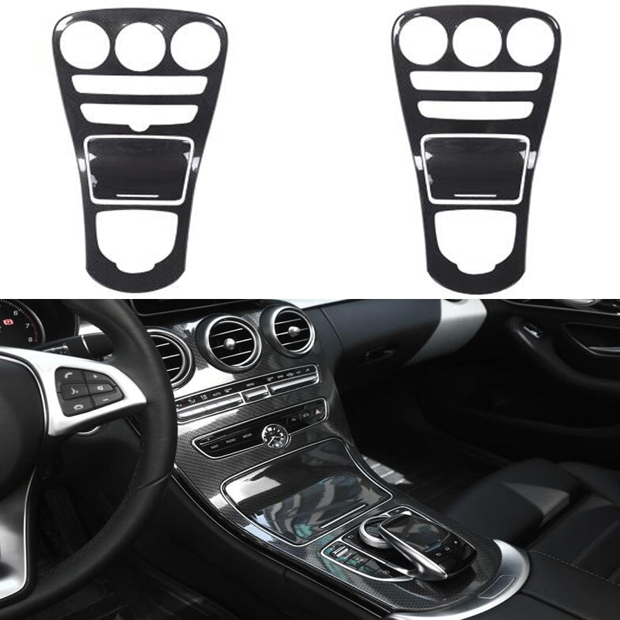 Mercedes GLC C253 X253 / C W205 Carbon Mittelkonsole Armaturenbrett Schalthebel Luftdüsen Abdeckung
