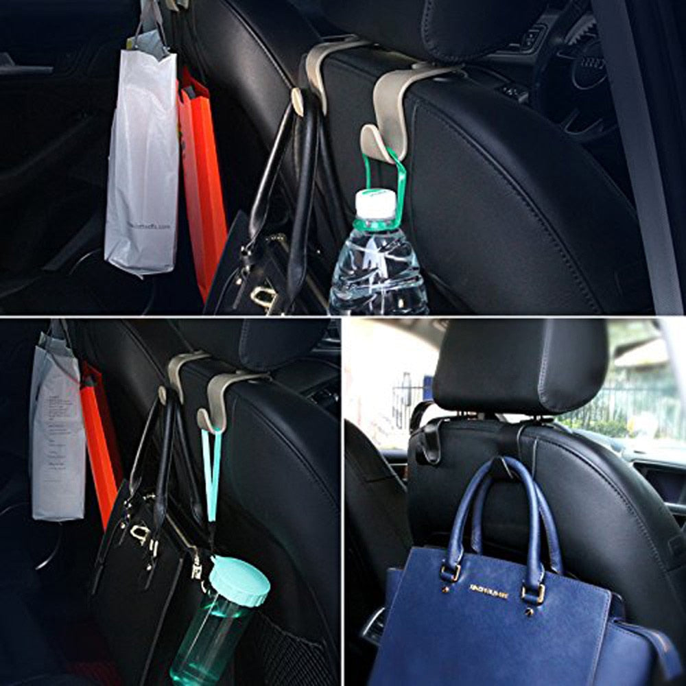 4er Pack Autositz Kopfstütze Organizer Aufhänger Aufbewahrung Haken Halterung