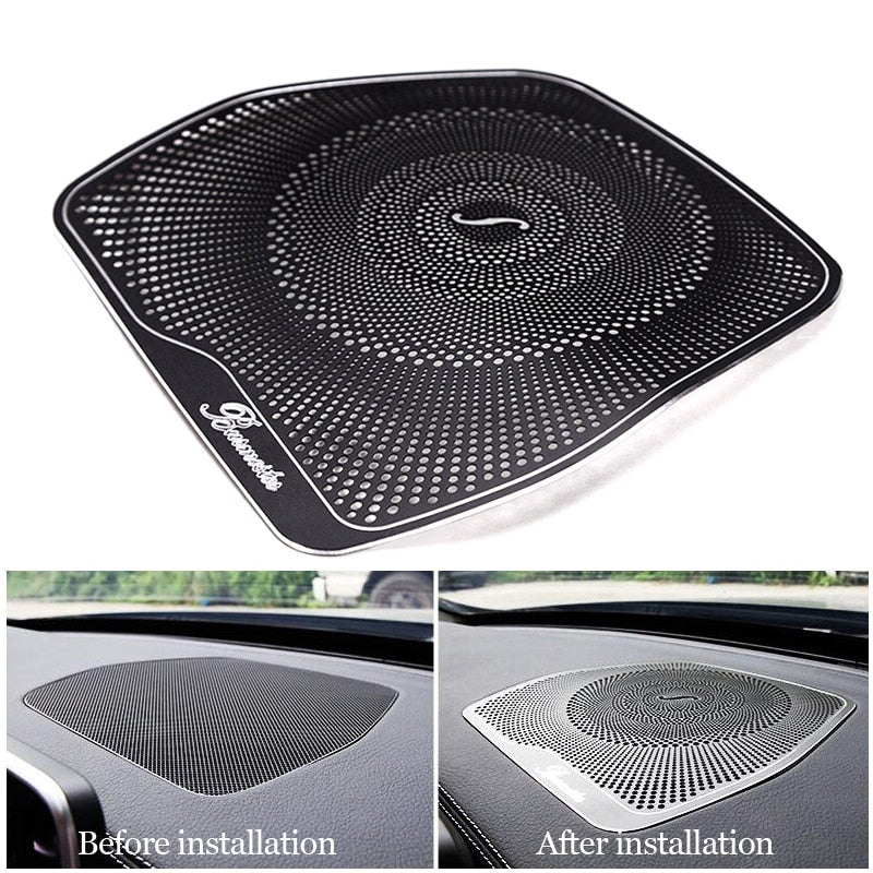 Mercedes GLC C253 X253 / C W205 Edelstahl Armaturenbrett Lautsprecher Rahmen Abdeckung