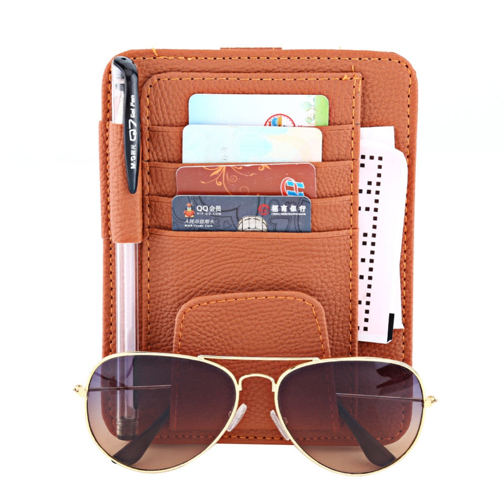 Auto Sonnenblende Fach Lagerung Sonnenbrille Halter Träger