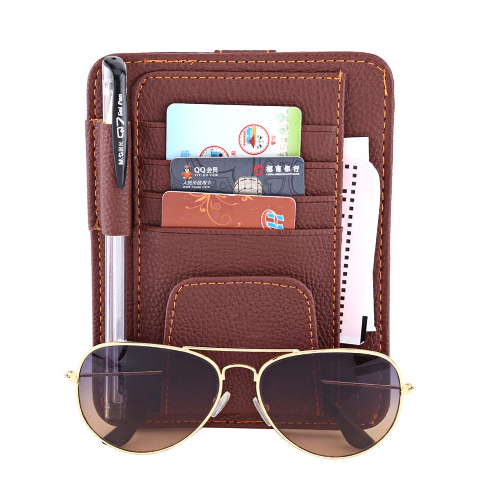 Auto Sonnenblende Fach Lagerung Sonnenbrille Halter Träger